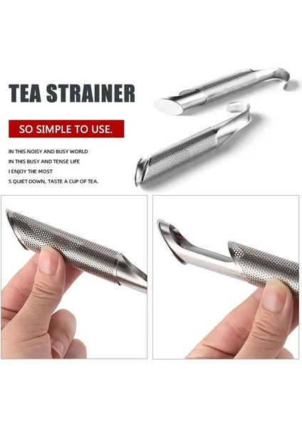 2 Adet Boru Tasarımı Dokunmatik Hissediyorum Çay Demlik Paslanmaz Çelik Çay Süzgeci Tutucu Çay Kaşığı Demlik Filtre Mutfak Çay Aracı Aksesuarla (Yurt Dışından) fırsatları