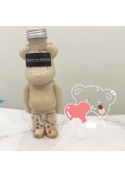 700 ml 1 Adet Tek Kullanımlık Kabarcık Çay Bardağı Karikatür Su Şişesi Kukla Ayı Şekilli Kalınlaşmış Net Meyve Suyu Şişesi Tatlı Bardak Vasos Desechables (Yurt Dışından)