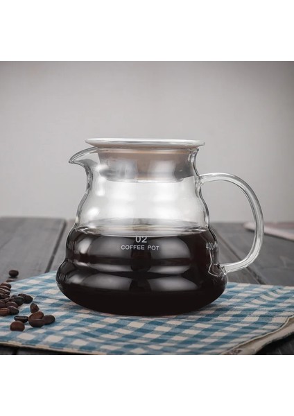 Ahşap Tutucu Damlatıcı Koni Cam Aralığı Kahve Sunucusu Üzerine Dökün 360/600/800 ml El Damla Yeniden Kullanılabilir Filtre Kağıdı Cezve Kahve Su Isıtıcısı Brewer Barista (Yurt Dışından)