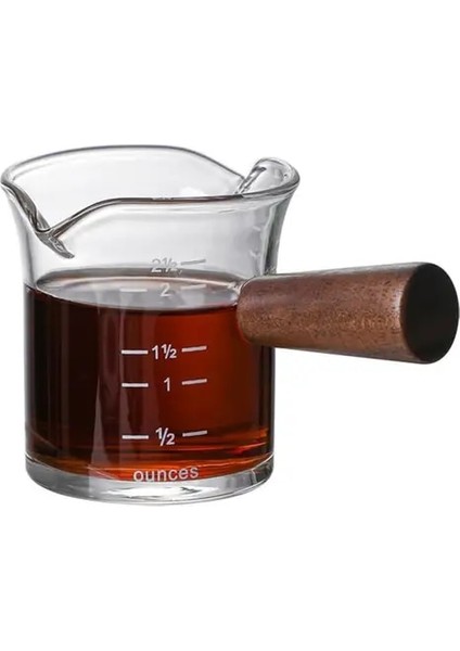 150ML 11.3X7X6.5CM 70/150ML Çift/tek Ağızlı Süt Sürahisi Şeffaf Terazi Süt Kahve Ölçüm Kabı Latte Espresso Kahve Sürahisi Cappuccino Süt Kupası (Yurt Dışından)