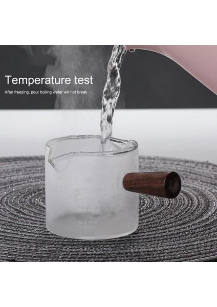150ML 11.3X7X6.5CM 70/150ML Çift/tek Ağızlı Süt Sürahisi Şeffaf Terazi Süt Kahve Ölçüm Kabı Latte Espresso Kahve Sürahisi Cappuccino Süt Kupası (Yurt Dışından)