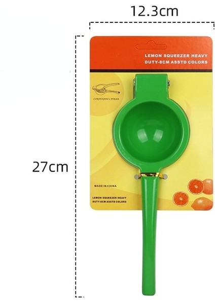 Yeşil Premium Kalite Metal Limon Sıkacağı Narenciye Sıkacağı Manuel Pres, Mümkün Olan En Çok Suyu Çıkarmak Için Mutfak Malzemeleri (Yurt Dışından)