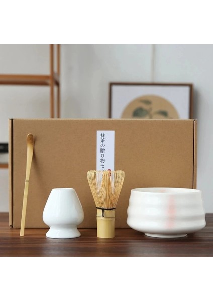 J 4 Adet/takım El Yapımı Ev Kolay Temiz Matcha Çay Seti Aracı Standı Kiti Kase Çırpma Kepçe Hediye Töreni Geleneksel Japon Aksesuarları (Yurt Dışından) fiyatları