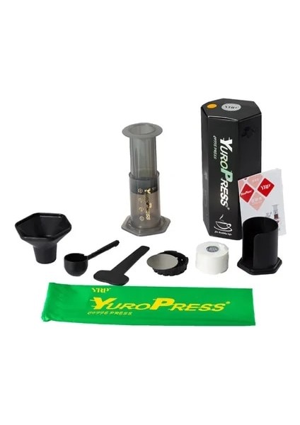 Koyu Gri Taşınabilir Kahve Makinesi Fransız Basın Espresso Makinesi Soğuk Demleme Filtresi Yeniden Kullanılabilir Damlatıcı Yuropress Aksesuarları Espresso'ya Uygula (Yurt Dışından)