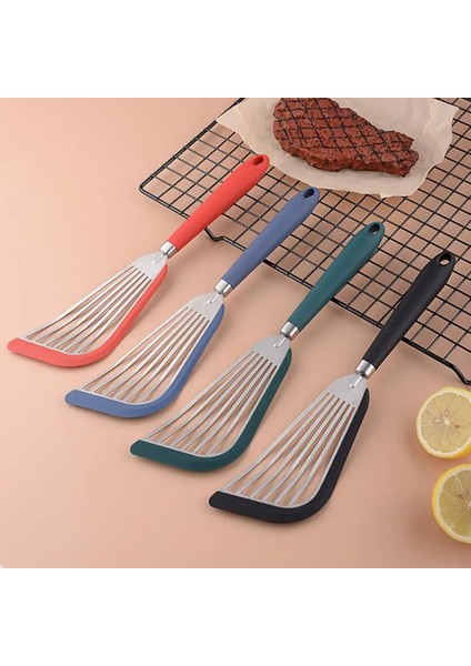 Yeşil Tutması Rahat Spatula Kolay Temizlenen Spatula Kaymaz Silikon Balık Spatulaları Rahat Için Temizlemesi Kolay Mutfak Tencere (Yurt Dışından) modelleri