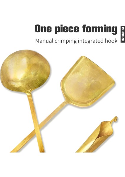 Spatula Kaşık Saf Bakır Pişirme Kaşığı ve Spatula, Ged Uzun Saplı Çorba Kaşığı Için El Çekici, Wok ve Kızartma Tavası Için Mutfak Aksesuarları (Yurt Dışından) modelleri