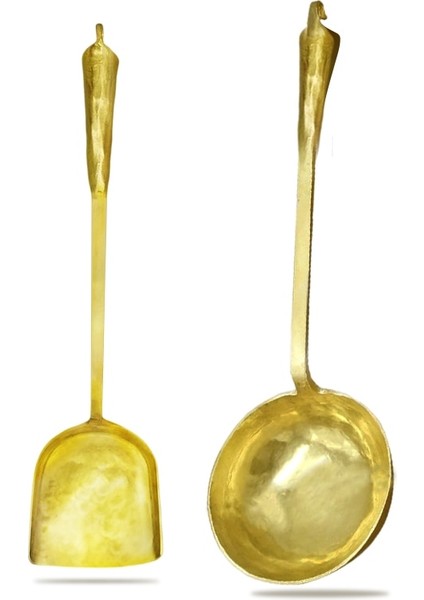 Spatula Kaşık Saf Bakır Pişirme Kaşığı ve Spatula, Ged Uzun Saplı Çorba Kaşığı Için El Çekici, Wok ve Kızartma Tavası Için Mutfak Aksesuarları (Yurt Dışından) indirimleri