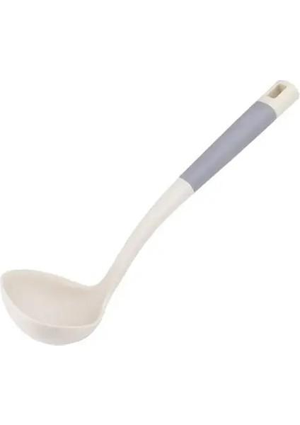 Bej Kepçe Tencerenin Dibini Zarar Vermez Silikon Spatula Yüksek Sıcaklık Dayanımı Kolay Temizlenebilir Mutfak Tavada Kızartma Spatula Koku Yok (Yurt Dışından)