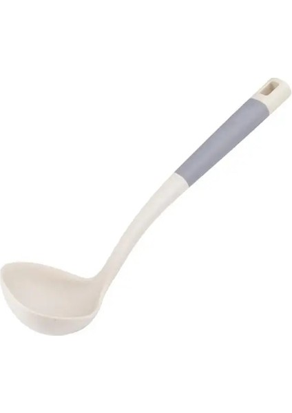 Bej Kepçe Tencerenin Dibini Zarar Vermez Silikon Spatula Yüksek Sıcaklık Dayanımı Kolay Temizlenebilir Mutfak Tavada Kızartma Spatula Koku Yok (Yurt Dışından)