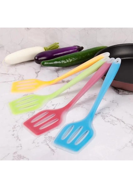 Mavi Mutfak Eşyaları Pişirme Turner Silikon Oluklu Pişirme Spatula Pişirme Gereçler Ev Kürek Spatula Pişirme Araçları (Yurt Dışından) fiyatları