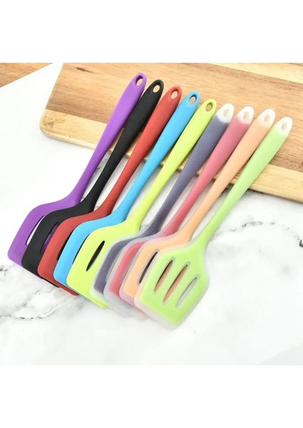 Mavi Mutfak Eşyaları Pişirme Turner Silikon Oluklu Pişirme Spatula Pişirme Gereçler Ev Kürek Spatula Pişirme Araçları (Yurt Dışından) indirimleri