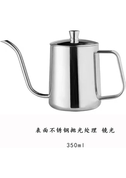 Black-1 600ML Damla Su Isıtıcısı 350ML 600ML Kahve Çay Potu Yapışmaz Kaplama Gıda Sınıfı Paslanmaz Çelik Deve Boynu Damla Su Isıtıcısı Kuğu Boyun Ince Ağız (Yurt Dışından)