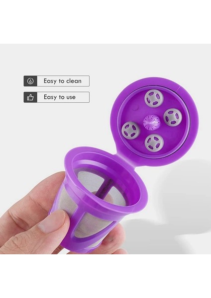 Keurig Kahve Kapsülleri Için Mor 8x Yeniden Kullanılabilir K Bardaklar, Keurig Filtresi, Yeniden Kullanılabilir Kahve Filtreleri, Normal Keurig 2.0 ile Çalışma (Yurt Dışından) indirimleri