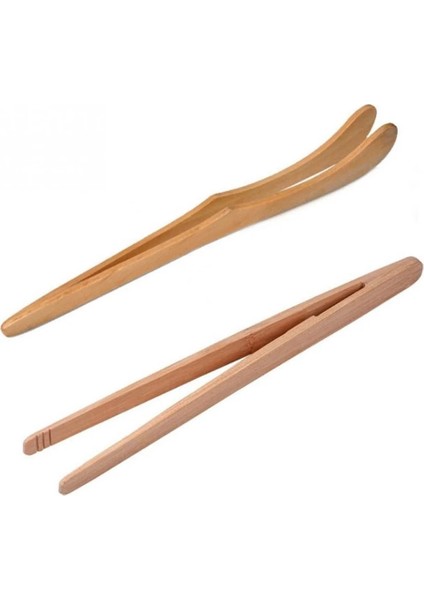 1 Adet Düz Klip 1 Adet Bambu Ahşap Ahşap Gıda Tost Salata Maşası Tost Makinesi Pastırma Şeker Buz Çay Maşası Çay Klipleri Teaware Mutfak (Yurt Dışından)
