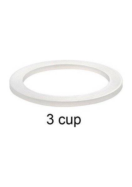 3 Fincan 1 Adet Moka Express Mühür Yedek Conta Kahve Espresso Soba Pot Üst Silikon Kauçuk Mutfak Malzemeleri Aksesuarları (Yurt Dışından)