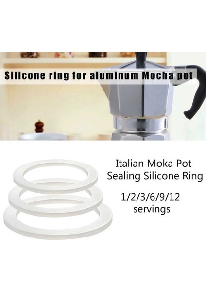 3 Fincan 1 Adet Moka Express Mühür Yedek Conta Kahve Espresso Soba Pot Üst Silikon Kauçuk Mutfak Malzemeleri Aksesuarları (Yurt Dışından) fırsatları
