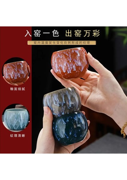 L 5 Bardak Ejderha Yumurtası Çay Bardağı 5 Adet Çay Fincanı Fırın Değiştirme Çay Fincanı Ev Seramik Çay Seti Master Cup Çin Kungfutea Kase Hediye Kutusu (Yurt Dışından) modelleri