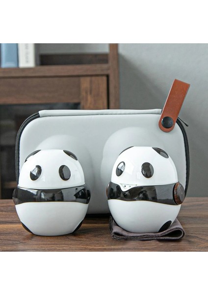 1 Çaydanlık-1 Fincan Mini Panda Seramik Çay Bir Set Seyahat Için Çay Seti Depolama Otel Bahçe Partisi Için Kısa Seyahat Için Çin Kung Fu Seramik Çay Fincanları (Yurt Dışından)