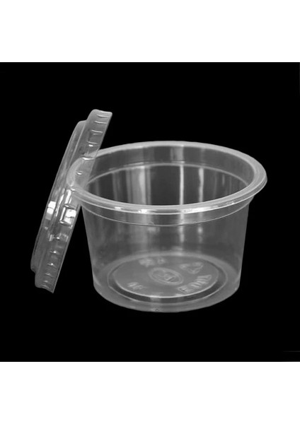4 Oz 200PCS 4 Oz Plastik Tek Kullanımlık Kapaklı Bardaklar, Sufle Bardakları, Jello Bardakları (Yurt Dışından)