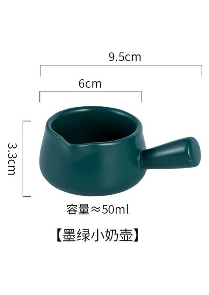 Yeşil 50 ml Sevimli Seramik Sos Tabağı Mini Tepsi Küçük Plaka Yan Baharat Tabağı Çeşni Yemekleri Suşi Soya Aperatif Daldırma Kase Süt Fincan (Yurt Dışından)