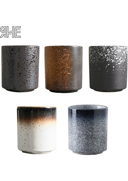 C3-4pc Rux Atölye 140ML 185ML Japon Tarzı Çay Fincanı Su Bardağı Kumtaşın Seramik El-Boyalı Kungfu Çay Fincanı Mutfağı Drinkware (Yurt Dışından) fiyatları