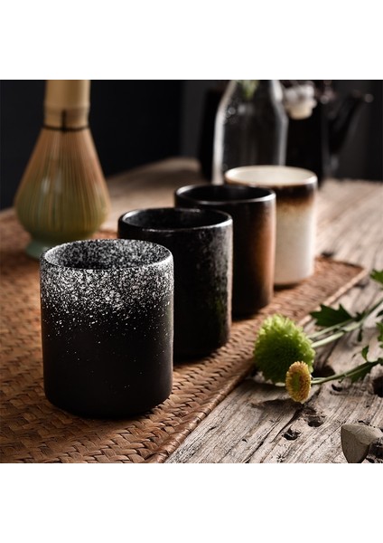 C3-4pc Rux Atölye 140ML 185ML Japon Tarzı Çay Fincanı Su Bardağı Kumtaşın Seramik El-Boyalı Kungfu Çay Fincanı Mutfağı Drinkware (Yurt Dışından) indirimleri