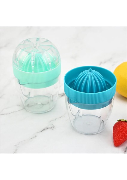 Mavi Plastik Kapaklı Limon Sıkacağı Manuel Limon Sıkacağı Portakal Basın Kupası Narenciye Sıkacağı El Meyve Limon Portakal Suyu Sıkacağı (Yurt Dışından) fırsatları
