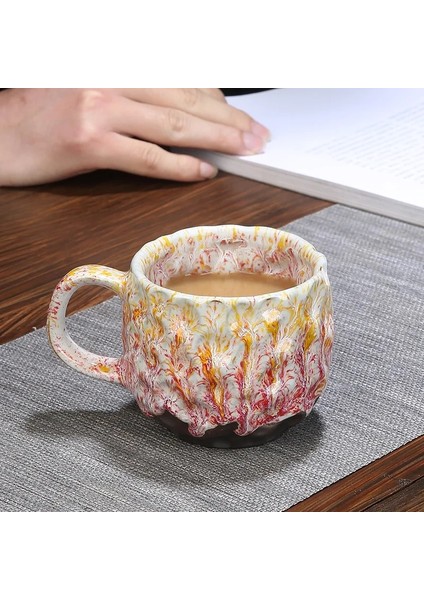 Stil 3 200-400 ml Yaratıcı Retro Kahve Fincanı Seramik Fırın Değişimi Kupa Renkli Sır Çay Su Bardağı Mutfak Oturma Odası Ev Moda Içme Gereçleri (Yurt Dışından) indirimleri