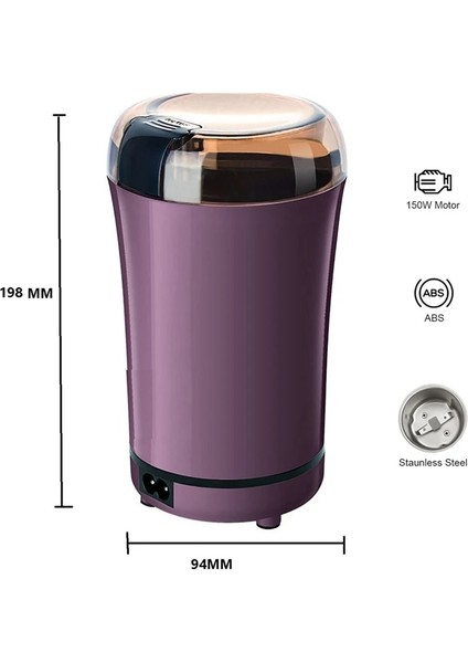 Mor Ab Tak 1 Takım Değirmen Mutfak Aracı Baharat Fındık Tahıllar Mini Tıp Otlar Tuz Biber Ab Tak A (Yurt Dışından) fiyatları