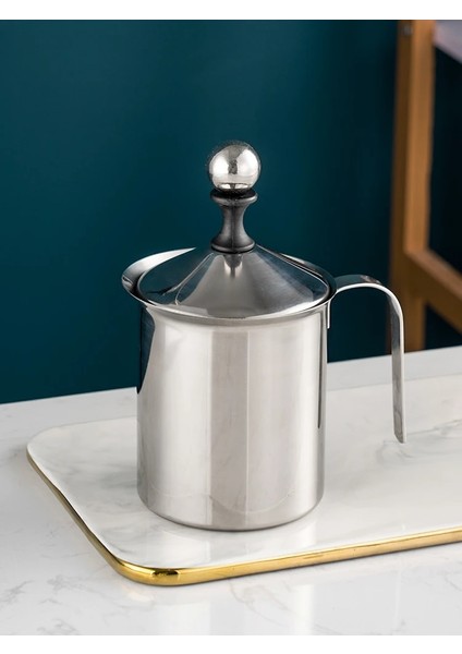 800 ml SUS304 Paslanmaz Çelik Süt Köpürtücü 400/800CC Manuel Cappuccino Kreması Kahve Süt Örgü Köpük Makinesi Mikser Mutfak Aksesuarları (Yurt Dışından) modelleri