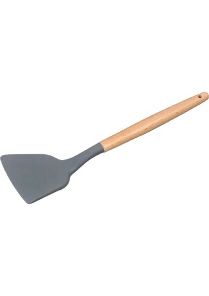 Spatula B Ahşap Saplı Silikon Spatula Mutfak Aletleri Yapışmaz Mutfak Pişirme Gereçleri Kevgir Kaşık Kepçe Kazıyıcı (Yurt Dışından)