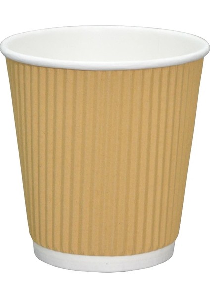 C 100 Adet 100 Adet/paket 7 Oz Kalın Kağıt Bardak Tek Kullanımlık Kraft Kahve Fincanı Sıcak Içme Parti Malzemeleri (Yurt Dışından) fırsatları