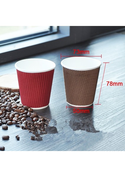 C 100 Adet 100 Adet/paket 7 Oz Kalın Kağıt Bardak Tek Kullanımlık Kraft Kahve Fincanı Sıcak Içme Parti Malzemeleri (Yurt Dışından) indirimleri