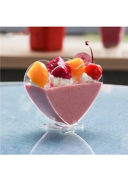30 Adet 30 Adet Tatlı Bardağı Plastik Tek Kullanımlık Dondurma Kare Tatlı Servis Bardakları Partiler Için Olaylar Catering Meze Bardak (Yurt Dışından)
