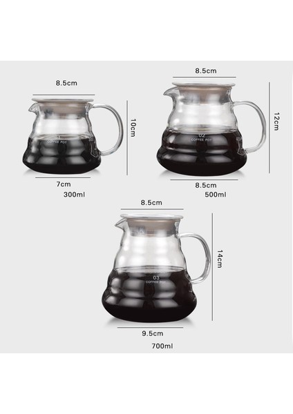 800 ml Bulut Şekilli Kahve Su Isıtıcısı Cam Cezve Isıya Dayanıklı Çaydanlık Yeniden Kullanılabilir Cezve Kahve Eşyaları 360/600/800 ml (Yurt Dışından)