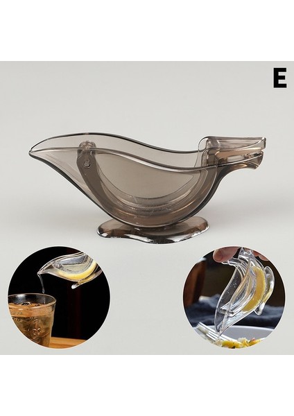 E Limon Sıkacağı Makinesi Kuş Mutfak Aracı Basın Meyve Mini Manuel Sıkacağı Kuş Şekli Şeffaf Taşınabilir Portakal Narenciye Sıkacağı (Yurt Dışından)