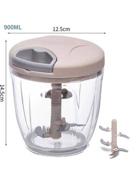900 ml Pembe Manuel Döndür Kıyma Makinesi Sebze Kesici Sarımsak Kıyıcı Havuç Dilimleme Meyve Kırıcı Karıştırıcılar Mutfak Gadget Araçları (Yurt Dışından)