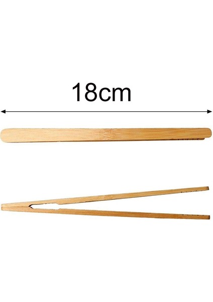 4 Adet 4 Adet Bambu Çay Cımbız Gıda Maşası Ekmek Kızartma Makinesi Salata Kek Kelepçe Maşa Ekmek Pişirme Servis Maşası Bambu Mutfak Aksesuarları (Yurt Dışından)