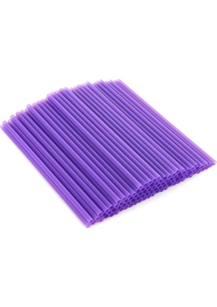 100 Adet Açık Mavi 100 Adet Düz Ağız Saman Toksik Olmayan Plastik Tek Kullanımlık Saman Renkli Drinkware Aksesuarları Ev Partisi Için Mutfak Aksesuarları (Yurt Dışından)