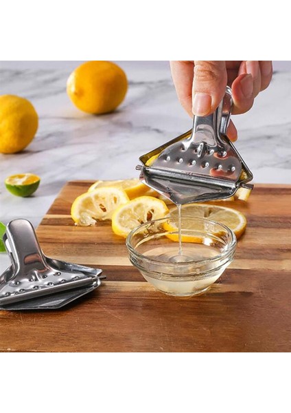 Gümüş 8.3x7.2 cm 5 Adet Paslanmaz Çelik Manuel Sıkacağı: Limon Sıkacağı Küçük Narenciye Sıkacağı Saplı Dekantör Şişe Ağzı Portakal Limon Meyve Basın Araçları (Yurt Dışından) modelleri