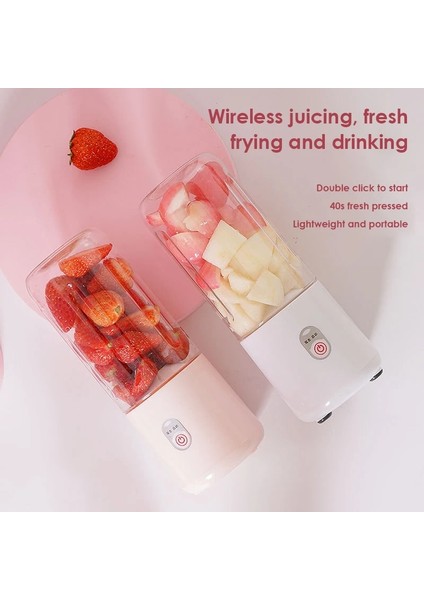 02 1 Adet 500 ml Mini Sıkacağı Taşınabilir El USB Elektrikli Çift Kesici Kafa Meyve Suyu Fincan Yemek Işlemci Mikser Mutfak Malzemeleri (Yurt Dışından) fiyatları