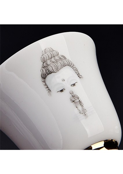 Resim Olarak Cc-2 Adet Buda Seramik Çay Bardağı 999 Gümüş Fincan Zen Kung Fu Puer Oolong Çay Bardağı Tek Fincan Teaware (Yurt Dışından) indirimleri