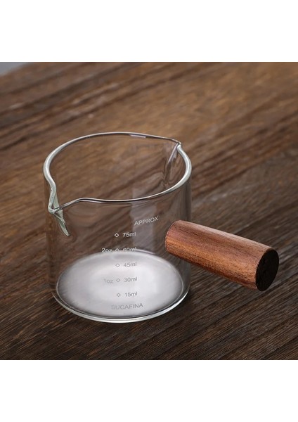 75 ml Top Kolu Frothers Aksesuarları Cafe Sürahi Espresso Aksesuarları Ölçme Cam Kupa Barista Kahve Mutfak Pota Süt Sürahi Cappuccino (Yurt Dışından) indirimleri