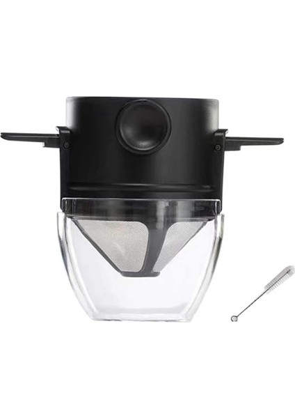 Şeffaf Kahve Filtresi Üzerine Dökün Taşınabilir Yeniden Kullanılabilir Kahve Makinesi Kağıtsız 1-2 Fincan Kahve Damlatıcı (Yurt Dışından) fiyatları