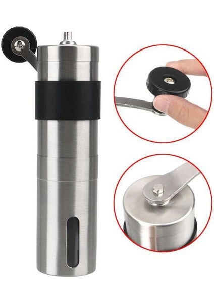 18 cm Manuel Kahve Değirmeni Mini Paslanmaz Çelik El El Yapımı Kahve Çekirdeği Öğütücüler Değirmen Köpürtücü Mutfak Aracı Kahve Aksesuarları (Yurt Dışından) fırsatları