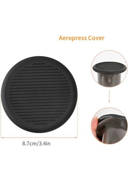 Aeropress Kapak Cafemasy Filtre Kağıdı Espresso Kahve Makinesi Taşınabilir Cafe Fransız Basın Cafecoffee Pot Aeropress Makinesi Barista Araçları 300 ml (Yurt Dışından)