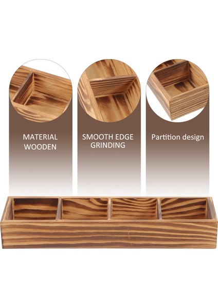 Gösterildiği Gibi 1 Şeker Saklama Kutusu Eski Tepsi Kahve Tedarik Çay Poşeti Dağıtıcı Sayaç Tutucu Ahşap Çerçeve Paket Organizatör Çok Fonksiyonlu (Yurt Dışından) indirimleri