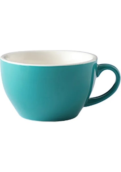 Beyaz 200-400 ml Kahve Fincanı ve Tabağı Seti Kupa Cappuccino Latte Bardak Kalınlaşmış Seramik 200-300 ml Renkli Kahve ve Çay Setleri Her Gün (Yurt Dışından)