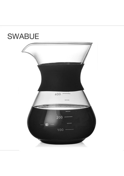 Filtreli 400ML 400ML Huni Tarzı Için Kum-Cam Tarzı Kahve Makinesi Demliği Filtreli Kahve Makinesi Cam Sürahisi Üzerine Dökün Borosilikat Cam Su Isıtıcısı (Yurt Dışından)