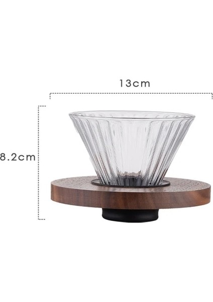 V01 Cam Cezve Isıya Dayanıklı Çaydanlık Kahve Cihazı El Yapımı Kahve Paylaşım Potu V60 Filtre Fincan Seti (Yurt Dışından)